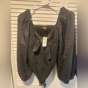 Black Express bodysuit blouse